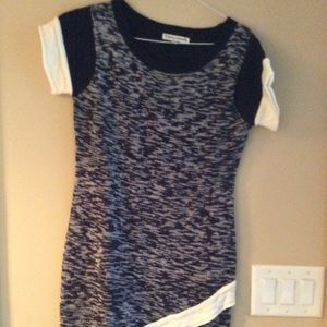 Black and White Sweater Dress